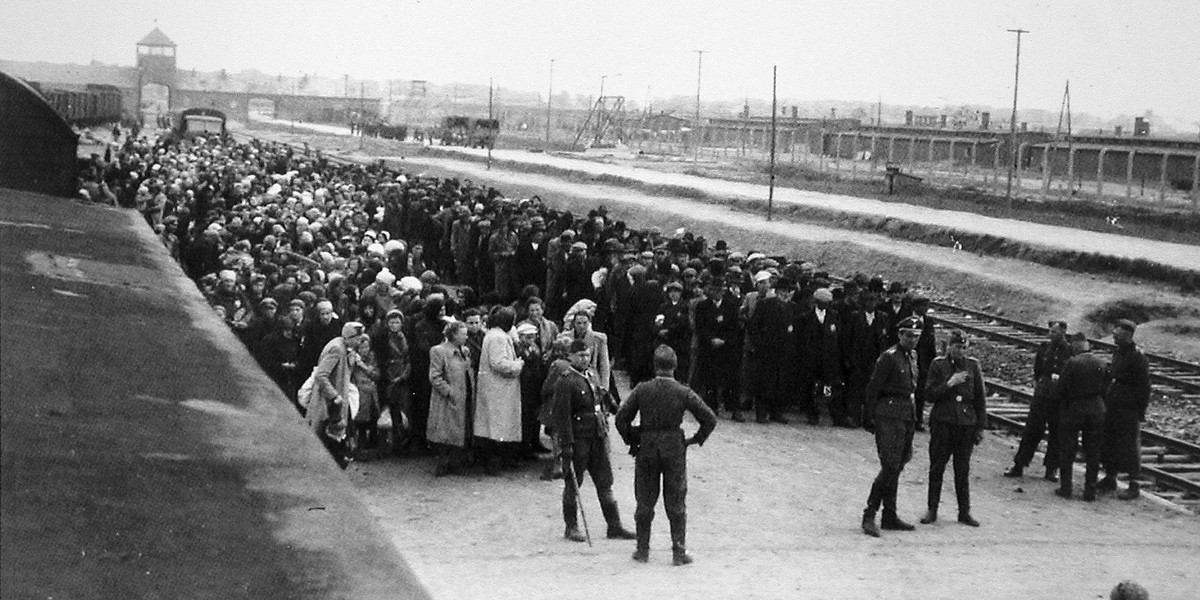 Niemiecki nazistowski oboz koncentracyjny Auschwitz-Birkenau