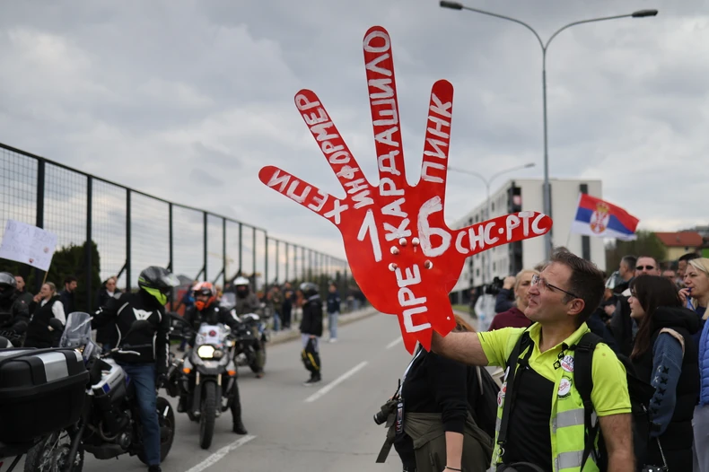 Protest ispred Informera