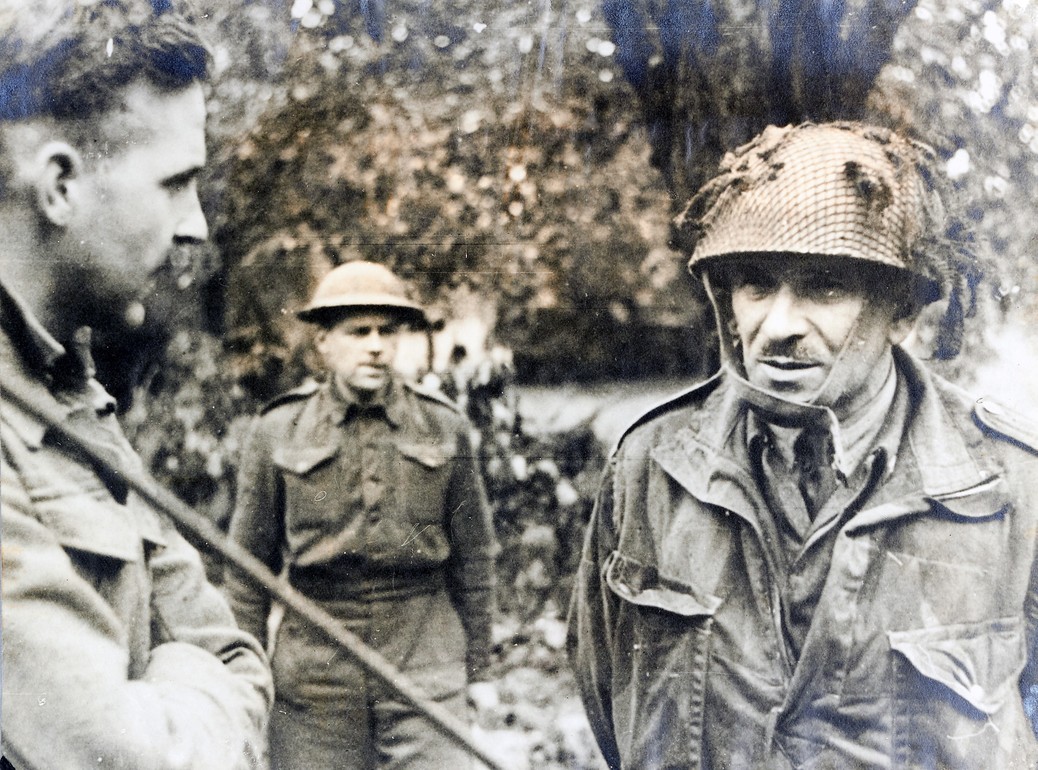 Gen. Stanisław Sosabowski z 1 Samodzielnej Brygady Spadochronowej, wrzesień 1945 r.