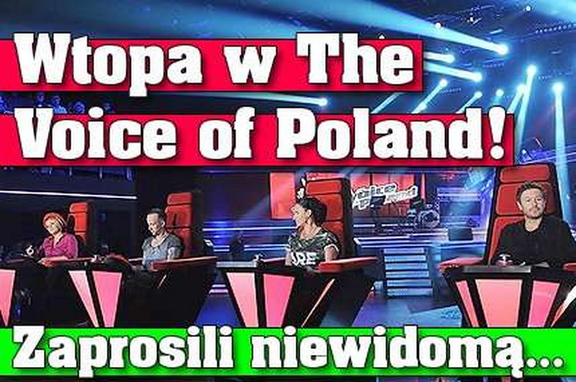 Wtopa w The Voice of Poland! Zaprosili niewidomą... Relacja na żywo