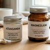 Ašvaganda i magnezijum, ilustracija napravljena uz pomoć AI.