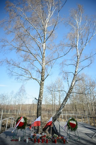 Miejsce katastrofy prezydenckiego tupolewa w Smoleńsku