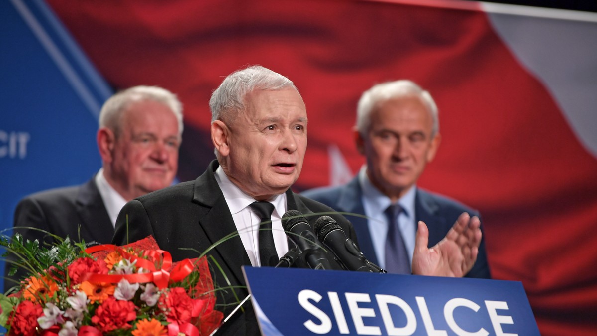 Jarosław Kaczyński na spotkaniu w Siedlcach 