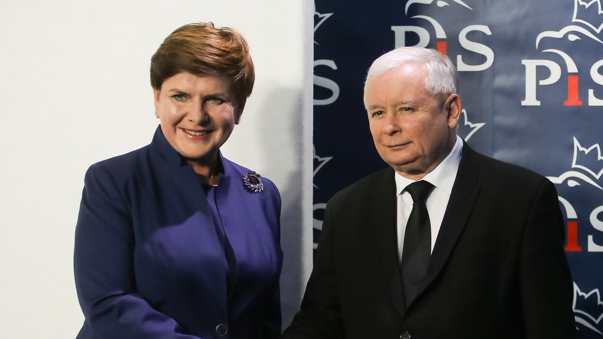 Beata Szydło Jarosław Kaczyński PiS Prawo i Sprawiedliwość polityka rząd PiS