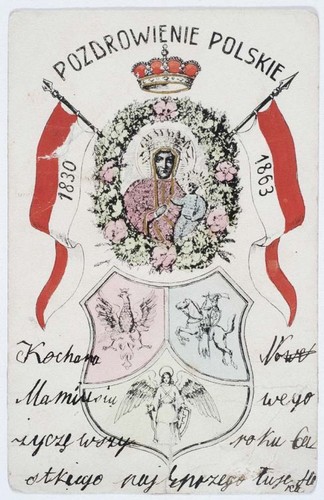 Pocztówka patriotyczna z XIX