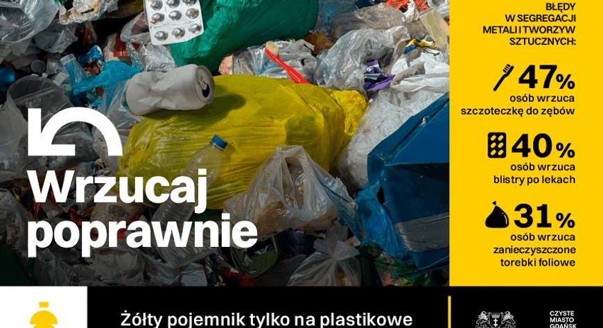 Jeśli masz wątpliwości, gdzie wyrzucić dany śmieć, skorzystaj z wyszukiwarki odpadów na stronie czystemiasto.gdansk.pl lub aplikacji Czyste Miasto Gdańsk