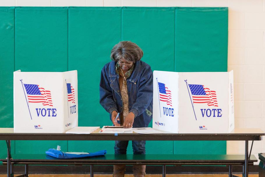 Voting in Democratic Primary in South Carolina