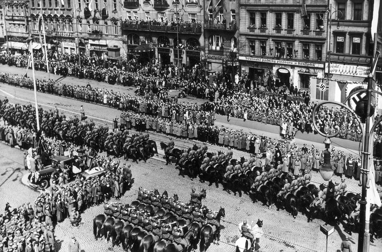 Defilada niemiecka w Pradze, 1939 r.