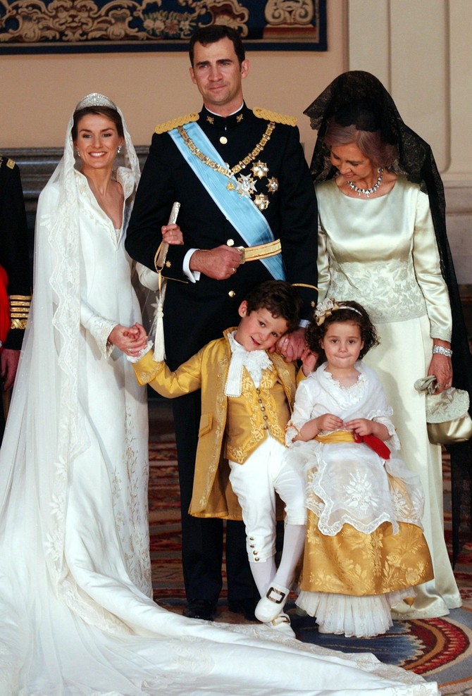 Kraljica Leticija i kralj Felipe na dan svog venčanja 2004. godine