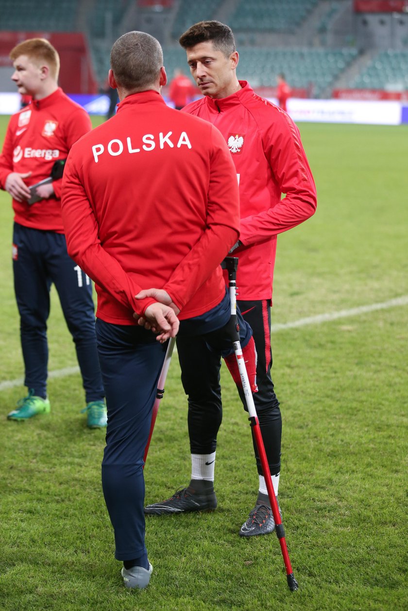 Pilka nozna. Reprezentacja Polski. Trening. 22.03.2018