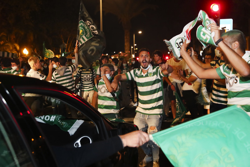 Tak kibice Sportingu świętowali mistrzostwo Portugalii