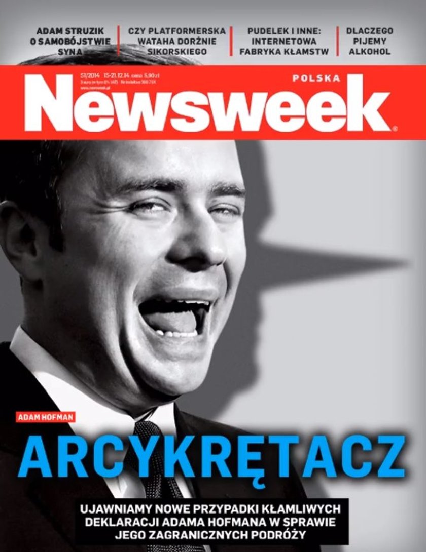 Hofman na okładce Newsweeka