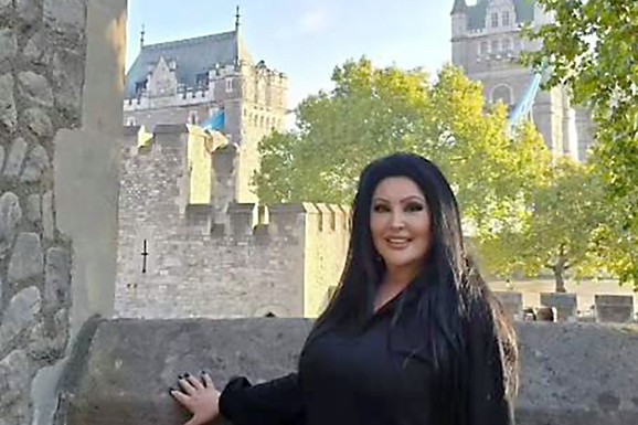 JELKA OD PODA DO PLAFONA Novogodišnja čarolija za unuku Kseniju: Dvorac Dragane Mirković u Beču okićen kao iz bajke (FOTO)