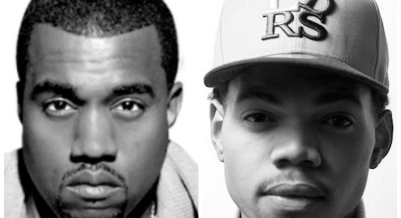 Kanye West and Chance The Rapper