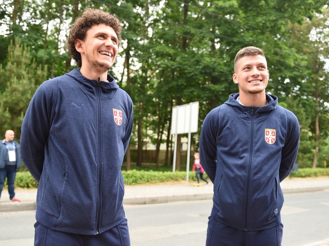Luka Jović (DESNO) u Svetlogorsku prošle godine tokom Mundijala u Rusiji 