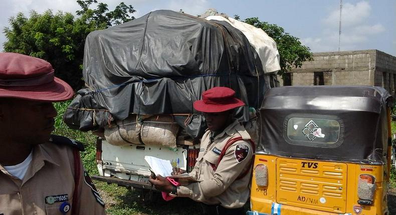 FRSC officials seizes overloaded vehicle/ This image is used as an illustration purpose only (PM News)