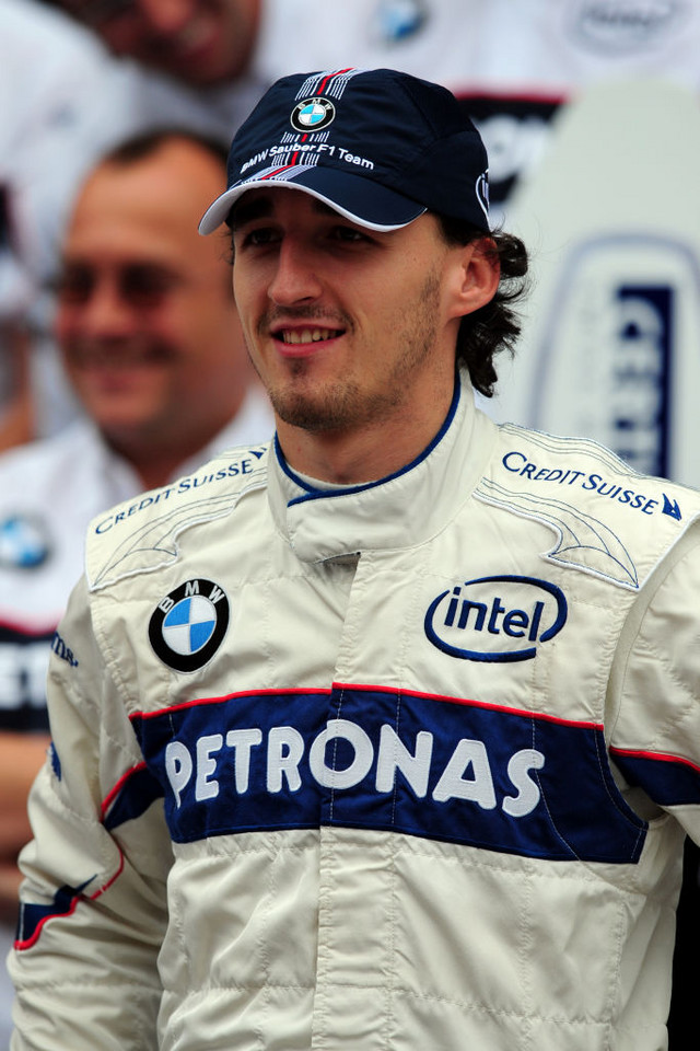 Robert Kubica w 2008 roku na GRand Prix Brazylii