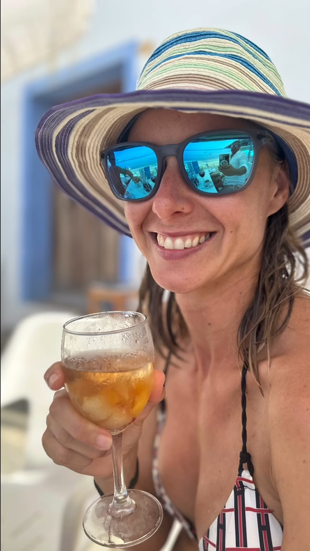 Nela Pocisková na dovolenke v Španielsku.