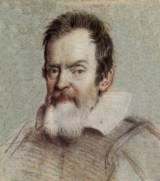 Gaileo Galilei - portret autorstwa Ottavio Leoni (domena publiczna)