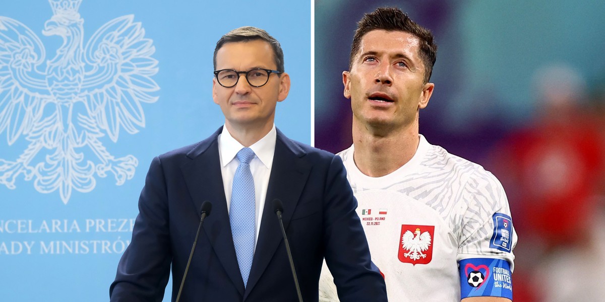 Robert Lewandowski, Mateusz Morawiecki. 