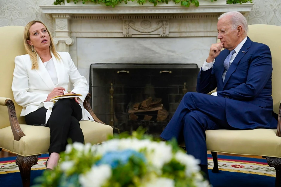 Sastali se Meloni i Bajden u Beloj kući