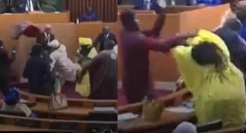 MPs fight in Senegalese parliament