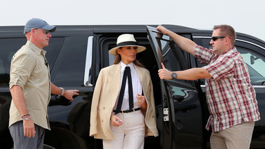 Melania Trump w Egipcie niczym... Michael Jackson?