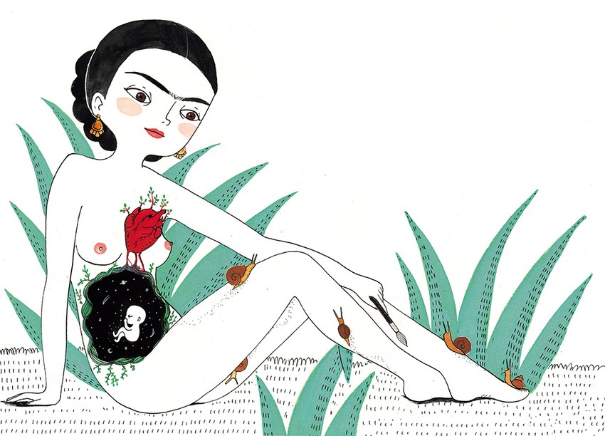 Ilustracija iz knjige "Frida Kalo. Jedna biografija"