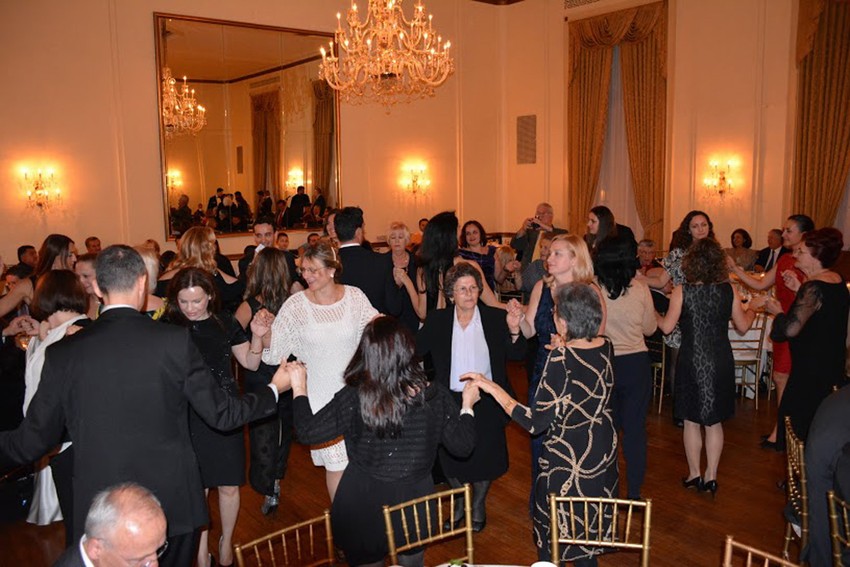 Vesela atmosfera na večeri