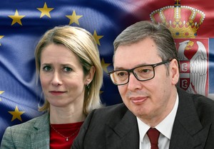 Aleksandar Vučić i Kaja Kalas