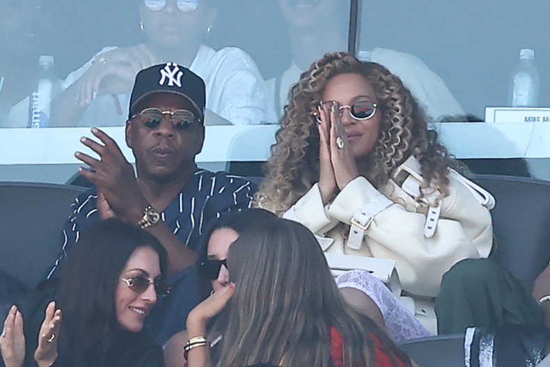 Fresh off his star-studded Yankee Stadium concert series, Jay-Z and Beyonc attended the World Cup final on July 19.