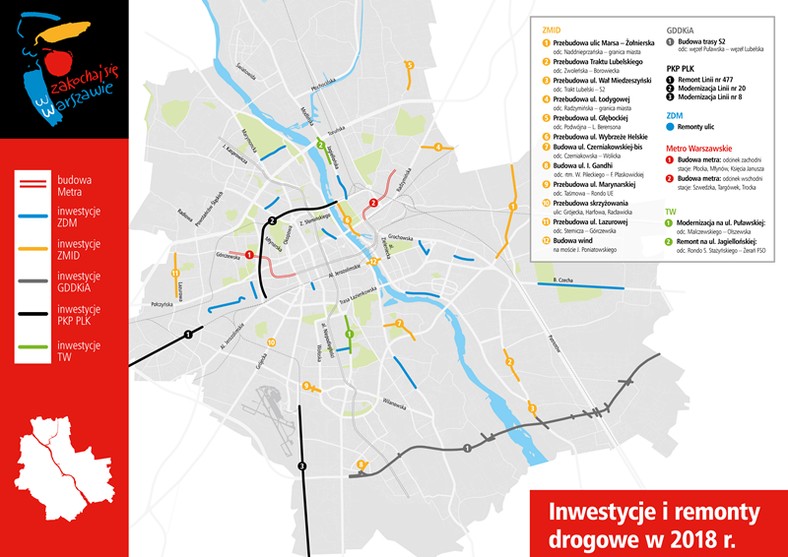 Inwestycje i remonty w 2018 roku