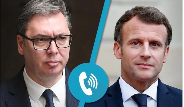 Aleksandar Vučić  i Emanuel Makron