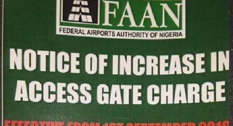 FAAN now has new rates for its access gate