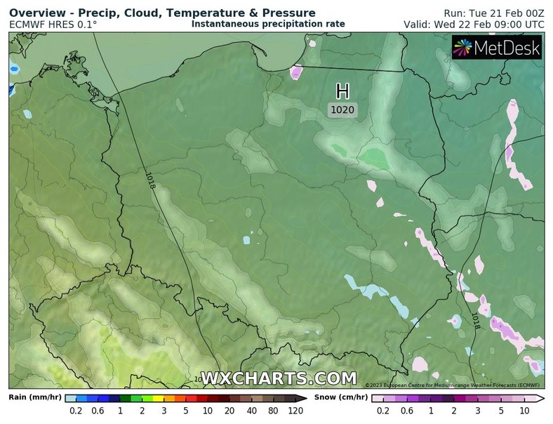 W środę nareszcie jest szansa na osłabnięcie opadów i więcej słońca