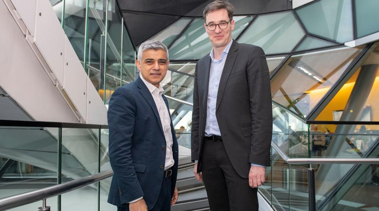 Karácsony Gergely ( jobbra)és  Sadiq Khan londoni találkozója/ Fotó: Facebook