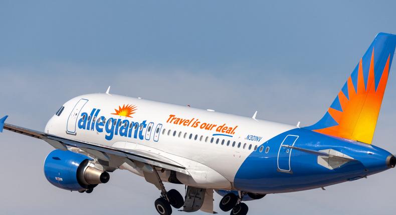 An Allegiant Air Airbus A320 aircraft.