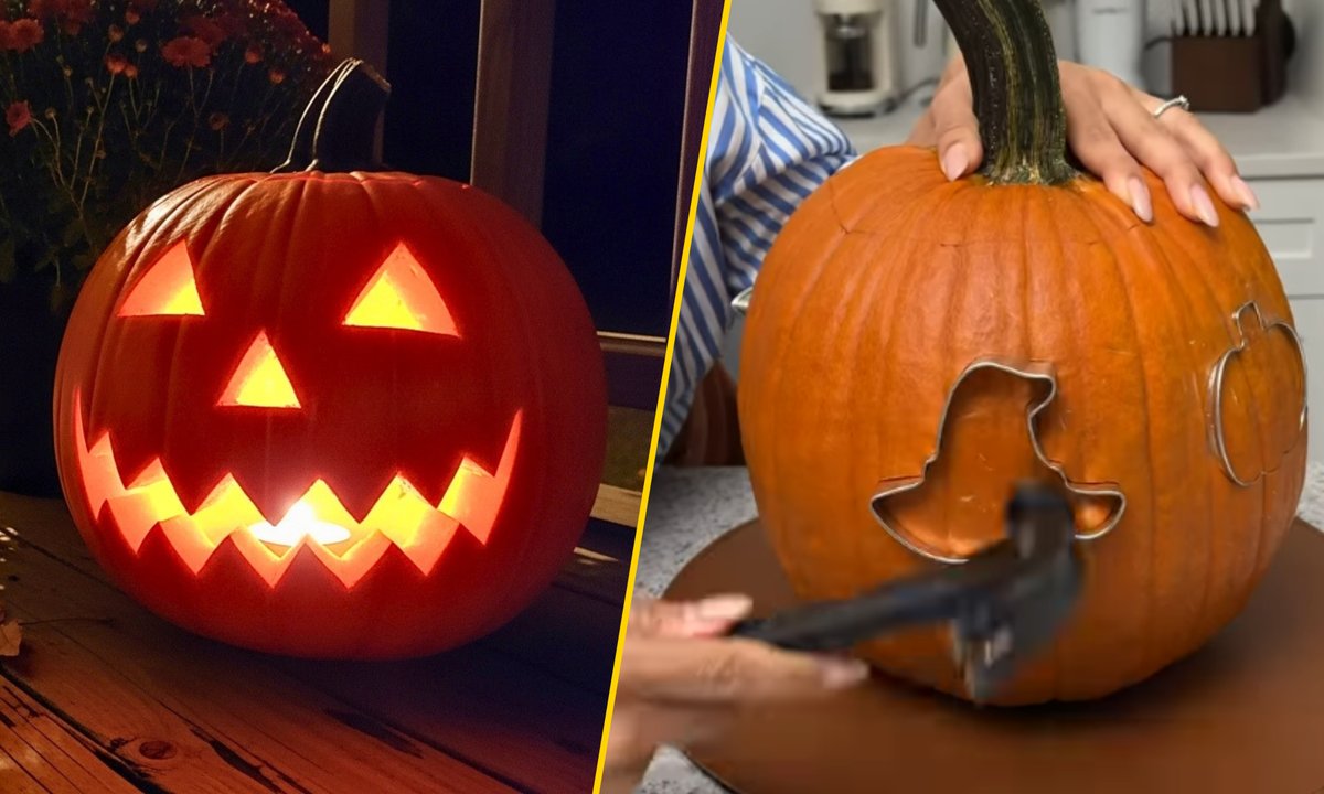 Jak gwałtownie wydrążyć dynię na Halloween? Ten trik robi furorę w sieci