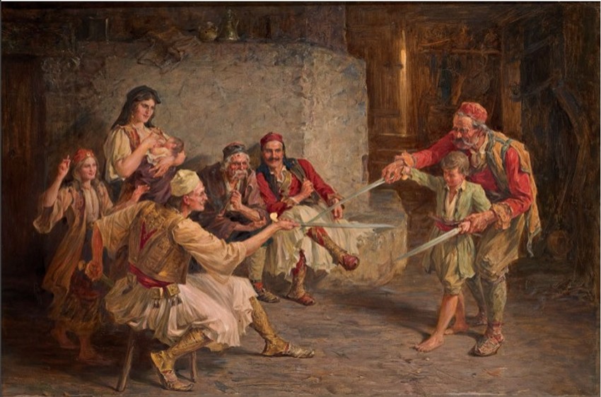 Paja Jovanović, Mačevanje