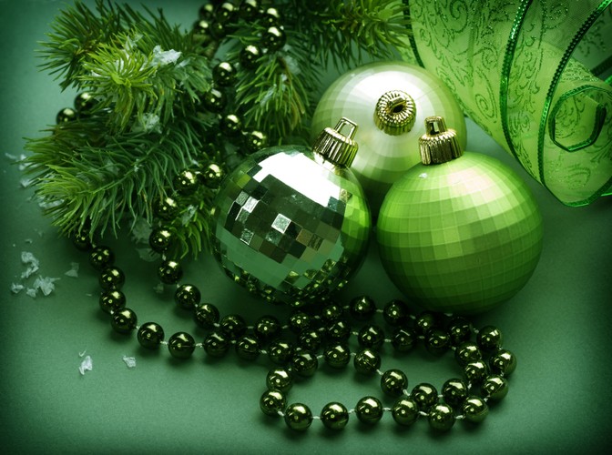 Zielona choinka ubrana w zieleń? Czemu nie!