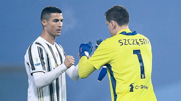 Cristiano Ronaldo i Wojciech Szczęsny