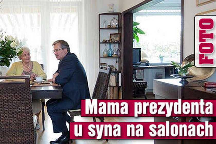 Prezydent u mamy w domu. FOTO