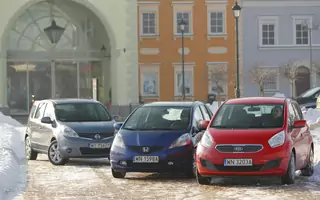 Kia Venga kontra Honda Jazz i Nissan Note