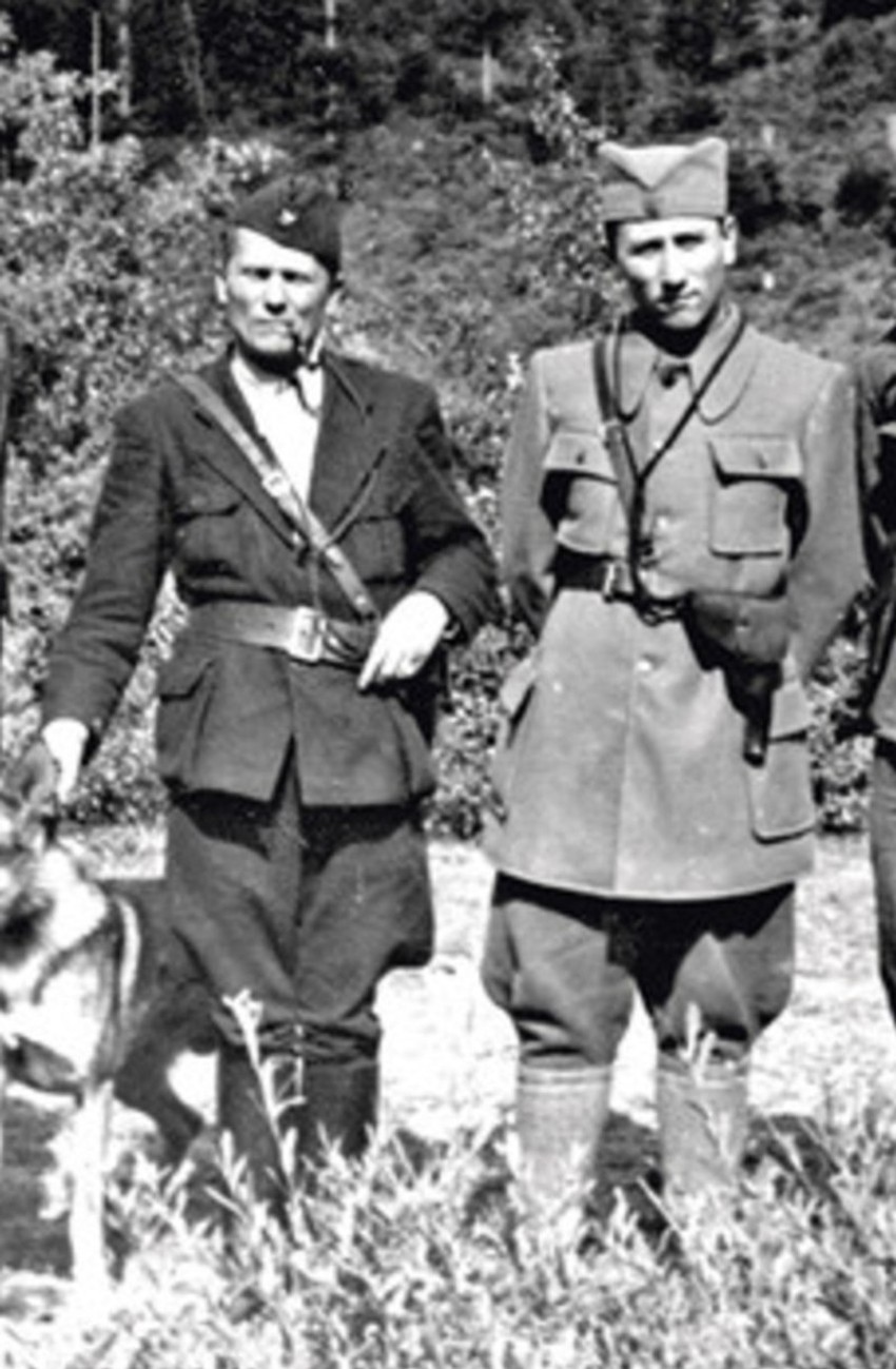 Tito i Ranković u Glamoču, avgusta 1942