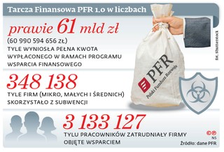 Tarcza Finansowa PFR 1.0 w liczbach