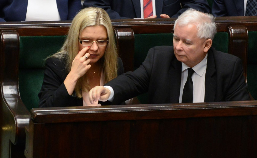 Małgorzata Wassermann i Jarosław Kaczyński