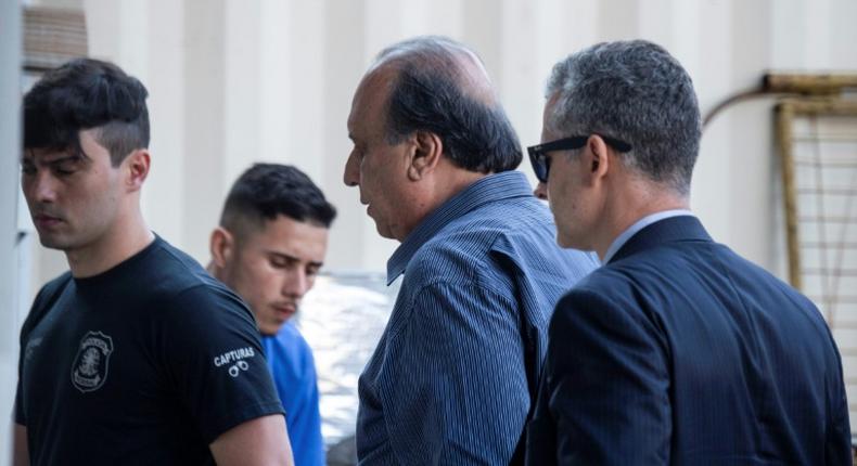 Rio governor Luis Fernando Pezao, 63, is accused of taking bribes when he was vice governor under Sergio Cabral, who is currently in prison after being sentenced to a cumulative 180 years for corruption