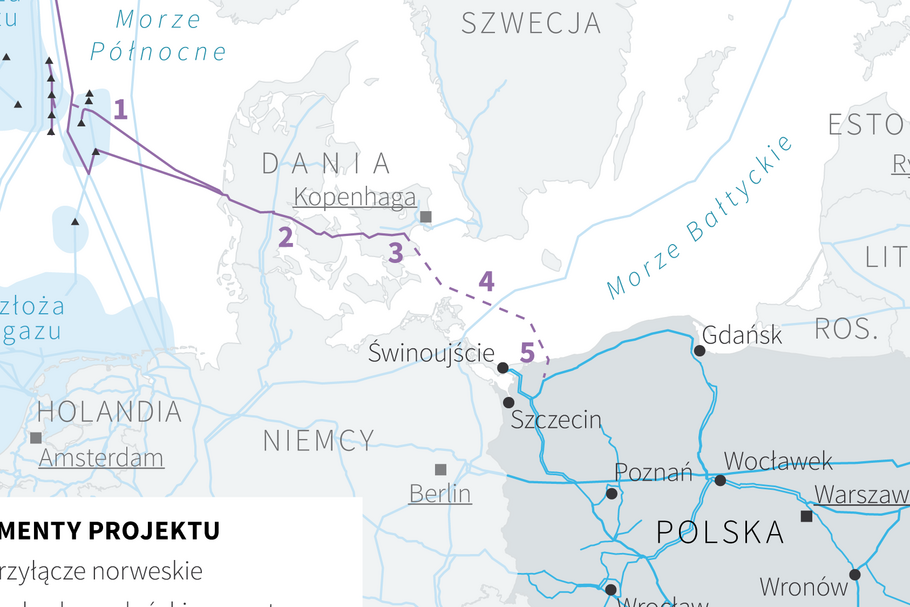 Gaz z Szelfu Norweskiego ma popłynąć nową trasą do Polski 1 października 2022 r.