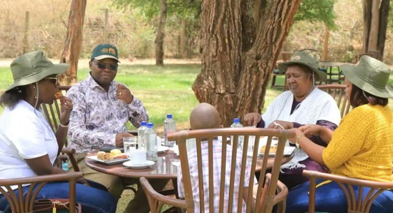 Ruto’s mother, Mama Sarah Cheruiyot bonds with family during tour of Nairobi National Park 