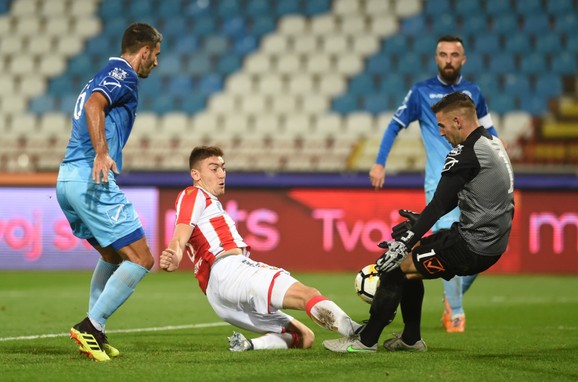 Milan Pavkov pred golom tima iz Bačke Palanke